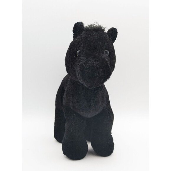 GANZ WEBKINZ HM145 Black Stallion Horse 9 Inches Stuffed Animal Plush Toy - Picture 2 of 5